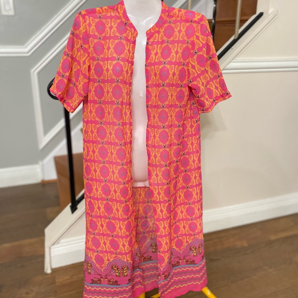 Ateesa Orange Straight kimono